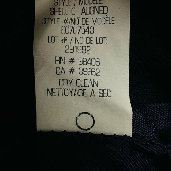 Theory Shell Jacquard Textured Navy Wool Blend Top size XS Sleeveless - Picture 8 of 10